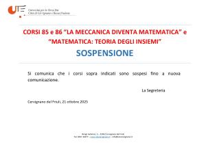 Sospensione corsi