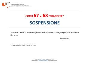 Sospensione corso